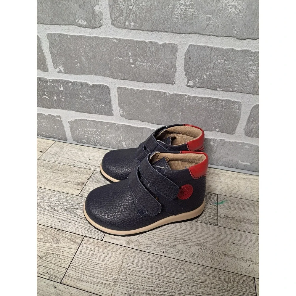 Ferrato Kid's Boy Toldder Ankle Boots Children's Shoes Footwear Blue/Red‎ Size 8